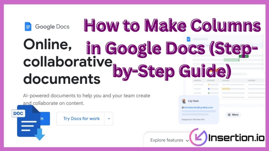 How to Make Columns in Google Docs (Step-by-Step Guide)