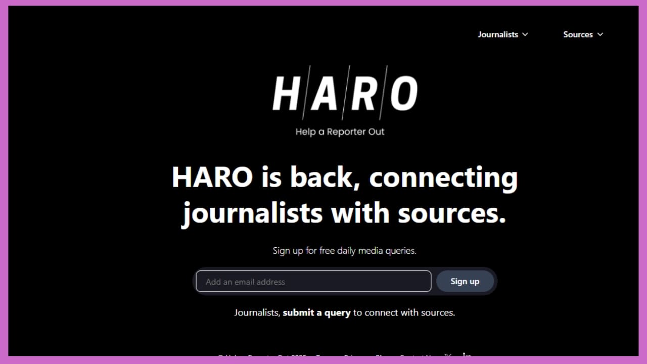 Try HARO For High-Quality Backlinks